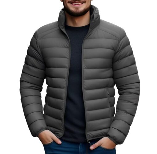 Standard Length Puffer Winter Bomber Jacket